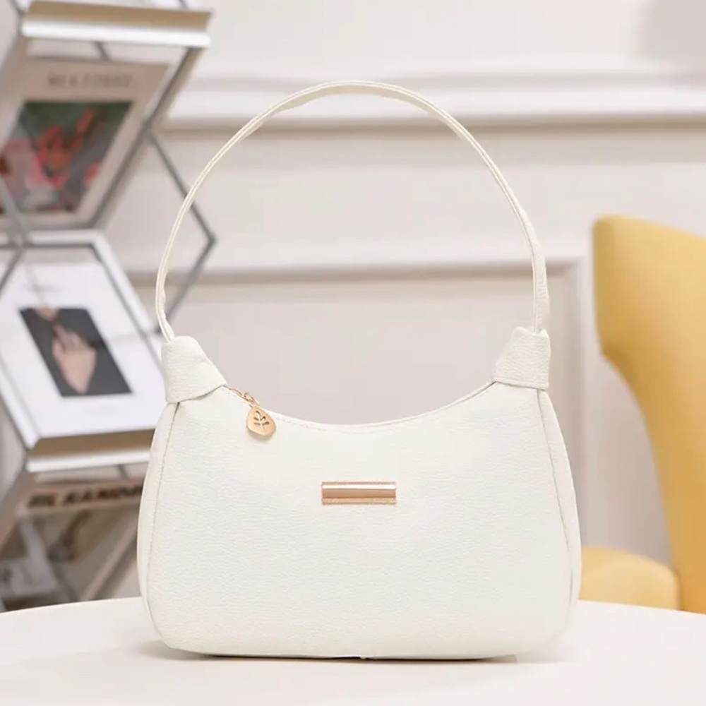Fashionable Underarm Crossbody Bag - Soft PU Leather, Delicate Hardware, Durable